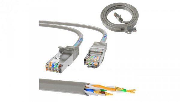 Patchcord LAN Miedź Kabel sieciowy skrętka Extralink Kat.5e UTP 5m