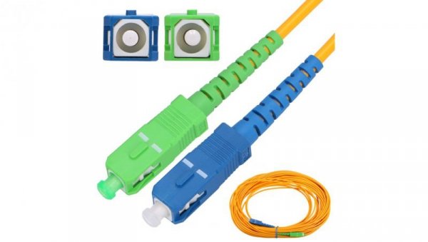 Patchcord Jednomodowy, Simplex, G.657A1, 3mm, 1m Extralink SC/UPC-SC/APC