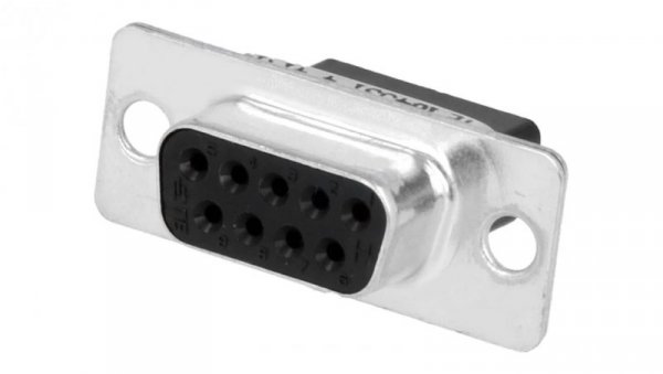 D-Sub 9-pin żeńskie na przewód Wersja bez styków A 16,3mm 164531-4