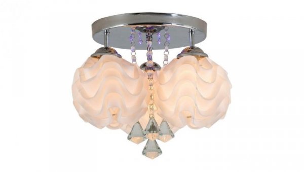 Plafon Sada do eleganckiej sypialni z dekoracyjnymi kloszami LP-119/3C Light Prestige