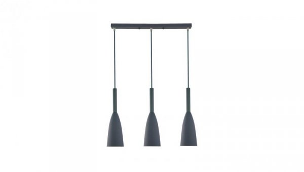 Zwisy na podłużnej podsufitce lampa wisząca szara SOLIN LP-181/3L GR Light Prestige