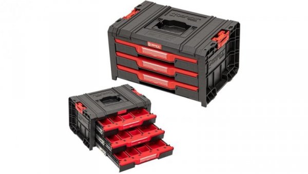 Skrzynka narzędziowa z organizatorem 3 szuflady PRO Drawer 3 Toolxbox Expert QBRICK
