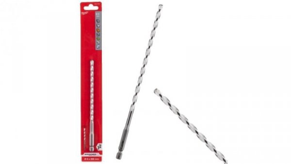 Wiertło uniwersalne 6x140/200mm 1/4 HEX MILWAUKEE