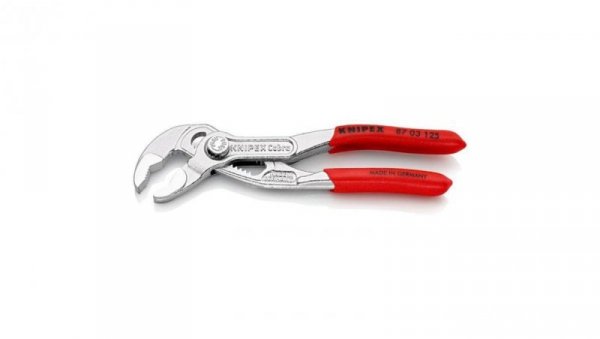 SZCZYPCE NASTAWNE DO RUR COBRA 125MM, CHROM