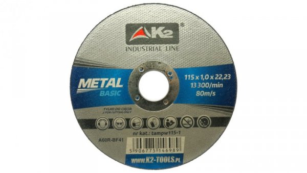 Tarcza do cięcia metalu BASIC 115 x 1,0mm (25 szt.)