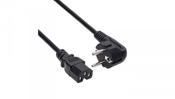 Kabel zasilający serwerowy Akyga AK-UP-08 CU 3x1mm² CEE 7/7 / IEC C15 1.8m