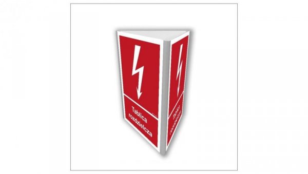 ZNAK - BC809 Tablica rozdzielcza (3D dościenny 20 x 30 cm PN - Płyta 1mm
