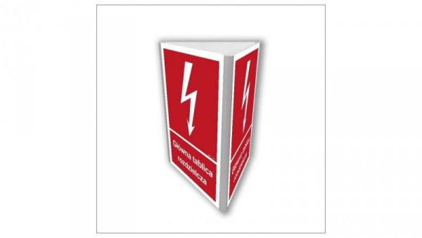 ZNAK - BC810 Główna tablica rozdzielcza (3D dościenny) 15 x 22,5 cm PN - Płyta 1mm