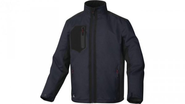 Kurtka z poliestru stretch - wodoodporna i oddychająca AREN, kolor: granatowo-czarny, rozmiar: 3XL / ARENMN3X