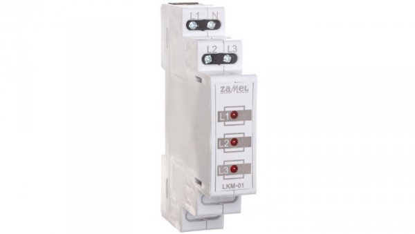 Wskaźnik zasilania 230V/400V 3xLED czerwone TN LKM-01-10 EXT10000036