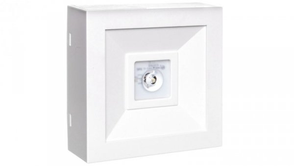 Oprawa awaryjna LOVATO N LED 3W (opt. otwarta) 1h jednozadaniowa biała LVNO/3W/C/1/SE/X/WH