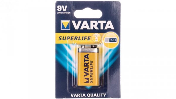 Bateria cynkowo-węglowa 6F22 9V SUPERLIFE