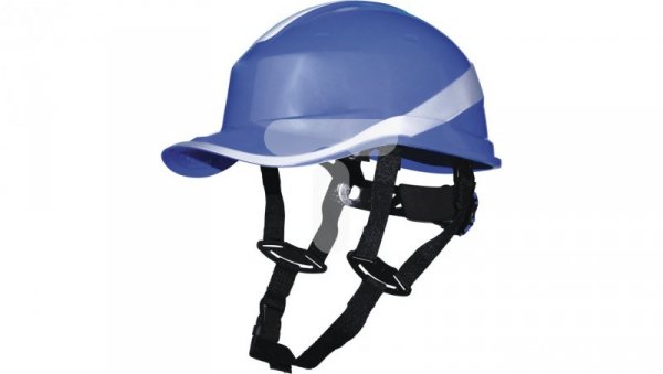 Hełm budowlany z ABS o kształcie czapeczki baseball 2 możliwości regulacji kol.niebieski fluo roz.REGULOWANY TETE DIAM5UPBLFL