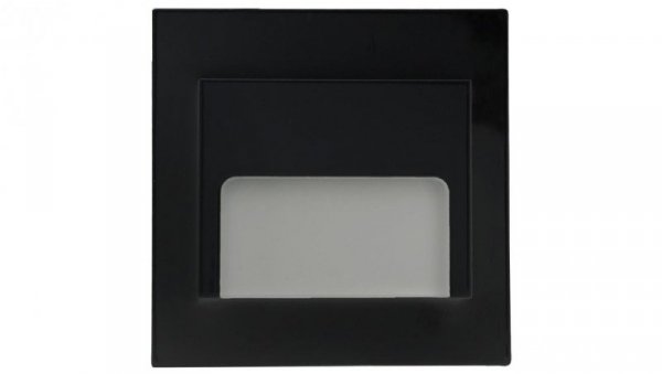 Oprawa Ontario czarna 1,5W 12VDC zimna 9 led smd 3014 kwadrat do puszki fi 60