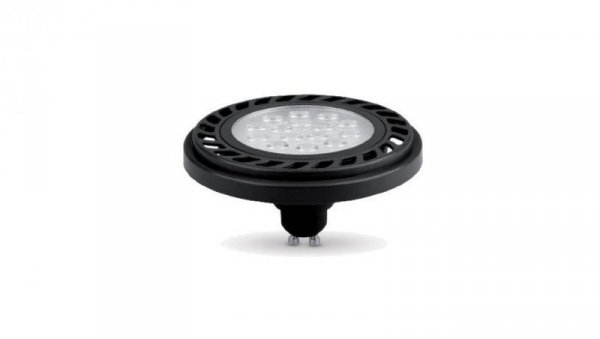 Żarówka ES111 gu10 15 led 8,9W B/NW 30s neutralna biała AR111 czarna obudowa