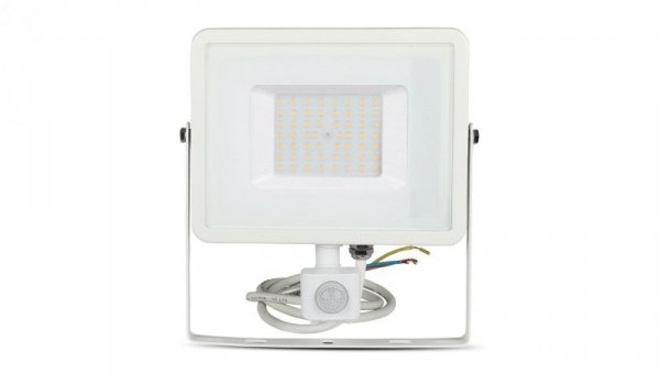 Projektor LED 50W 4000lm 6400K Dioda SAMSUNG z czujnikiem ruchu PIR Biały IP65 468