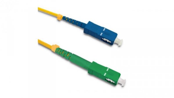Qoltec Patchcord światłowodowy SC/APC - SC/UPC Singlemode 9/125 G652D Simplex 2m