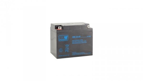 Akumulator AGM 6V 20Ah (97x25x125mm) MW 20-6F*