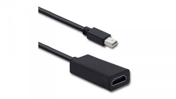 Qoltec Mini DisplayPort v1.1 męski HDMI A żeński 4K 0.2m