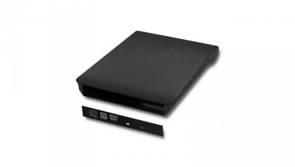 Qoltec Obudowa/kieszeń na napęd optyczny CD/DVD SATA USB 3.0 12.7mm wbudowany kabel