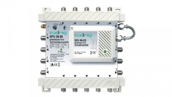 Multiswitch 5/8 aktywna tv naziemna 5 wejść / 8 wyjść SPU 58-09