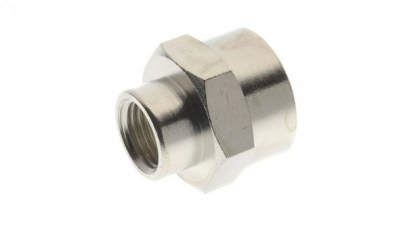 Mufa redukcyjna mosiężna niklowana G1/8w na G1/4w, 3010 1/8-1/4