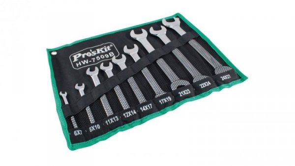 Zestaw kluczy płaskich HW-7509B 9szt. 18169