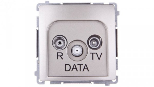 Simon Basic Gniazdo antenowe RTV/DATA satynowe BMAD.01/29