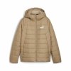 Kurtka Sportowa Damska Puma Ess Hooded Padded Jacket Beżowy