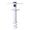 Marbueno Pincho Parasol Succion Stal Biały 35,5x15x6 cm Plaża Ogród 10506