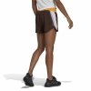 Krótkie Spodenki Sportowe Damskie Adidas Hyperglam Brązowy