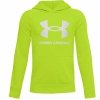 Bluza z kapturem Dziecięca Under Armour Rival Big Logo 1 Cytrynowa Zieleń
