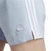 Krótkie Spodenki Sportowe Damskie Adidas 3 Stripes Sj Jasnoniebieski