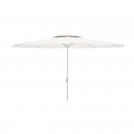 Marbueno Parasol ze Stali z 8 Drutami D270 cm Poliester Biały Ogród, Basen i Taras 10187