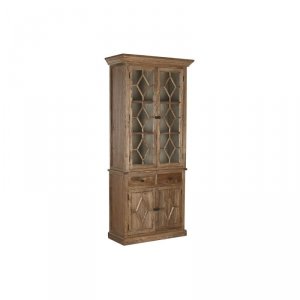 Ekspozytor stojący Home ESPRIT Naturalny Drewno z Recyklingu Drewno wiązu 100 X 45 X 220 cm