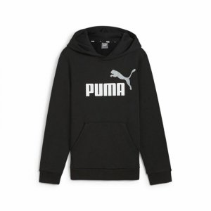 Bluza z kapturem Dziecięca Puma Essentials+ 2 Col Big Logo Czarny