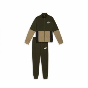 Dres Dziecięcy Puma Colorblock Poly Suit Khaki Oliwka