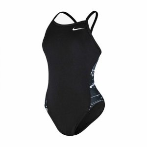 Strój kąpielowy Damski Nike Racerback Czarny