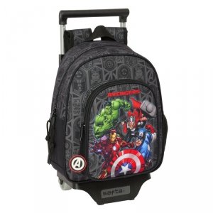 Torba szkolna z kółkami The Avengers Vendetta Czarny 27 x 33 x 10 cm
