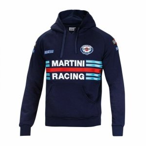 Bluza z kapturem Męska Sparco Martini Racing Granatowy