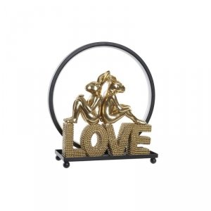 Dekoracja świetlna DKD Home Decor Love Królik Żywica (30 x 11 x 31,5 cm)