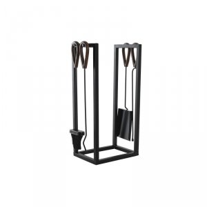 Stojak na Drewno DKD Home Decor Stal Aluminium (20 x 38 x 60 cm)