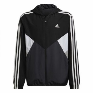 Kurtka Sportowa Dziecięca Adidas Coupe-Vent Colorblock Czarny