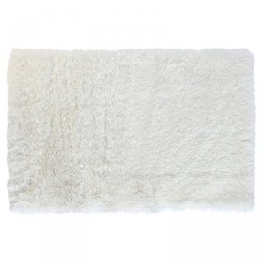 Dywan DKD Home Decor Poliester Kość słoniowa Jedwab 160 x 230 x 8 cm