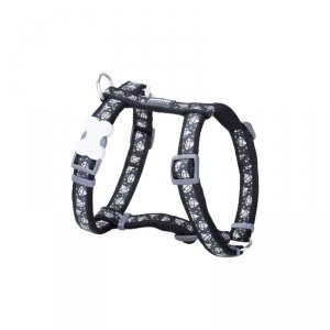 Szelki dla psa Red Dingo Diamond 25-39 cm Czarny