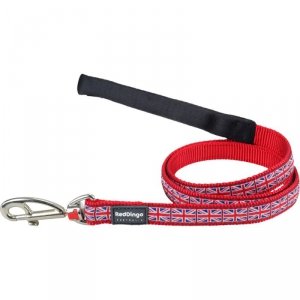 Smycz dla psa Red Dingo STYLE UNION JACK FLAG Wielokolorowy 15mm x 120 cm