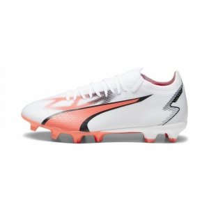 Buty sportowe dla dorosłych do gry w piłkę Puma Ultra Match FG/AG Biały