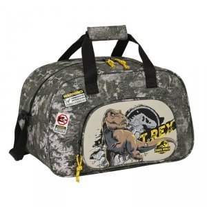 torba sportowa Jurassic World Warning Szary 40 x 24 x 23 cm