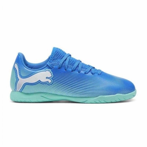 Buty dziecięce do piłki salowej Puma Future 7 Play It Niebieski