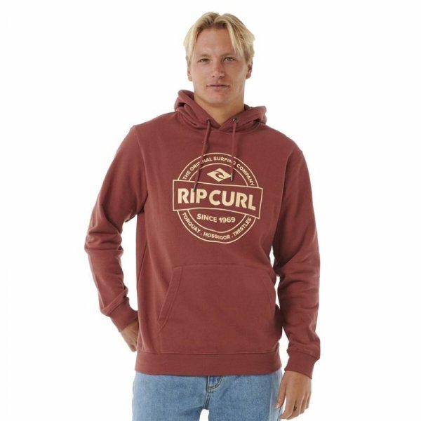 Bluza z kapturem Męska Rip Curl Stapler Hood Brązowy